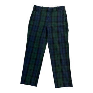 J. Crew Factory Women's Black Watch Plaid Kallie Pants Size 8T Stretch Preppy